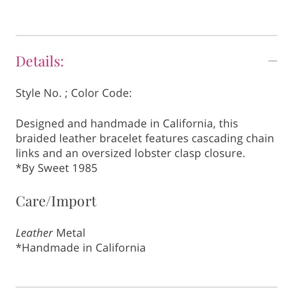 Black Leather Bracelet - Picture 2 of 4